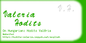 valeria hodits business card